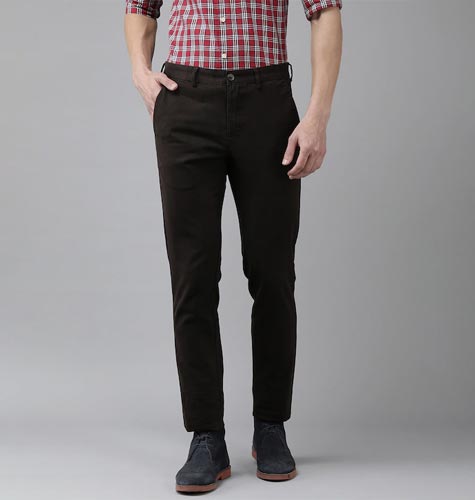 Men Brown Neo Fit Chinos